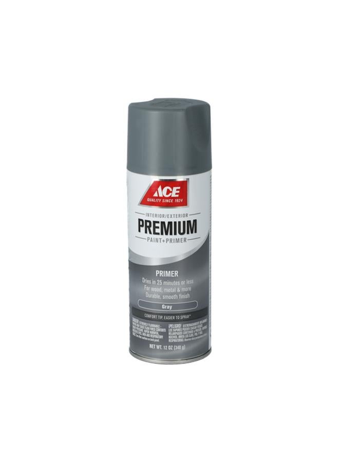 ACE Premium Quick Drying and Superb Coverage Smooth Enamel Primer Spray Paint Grey 12oz - Image 2