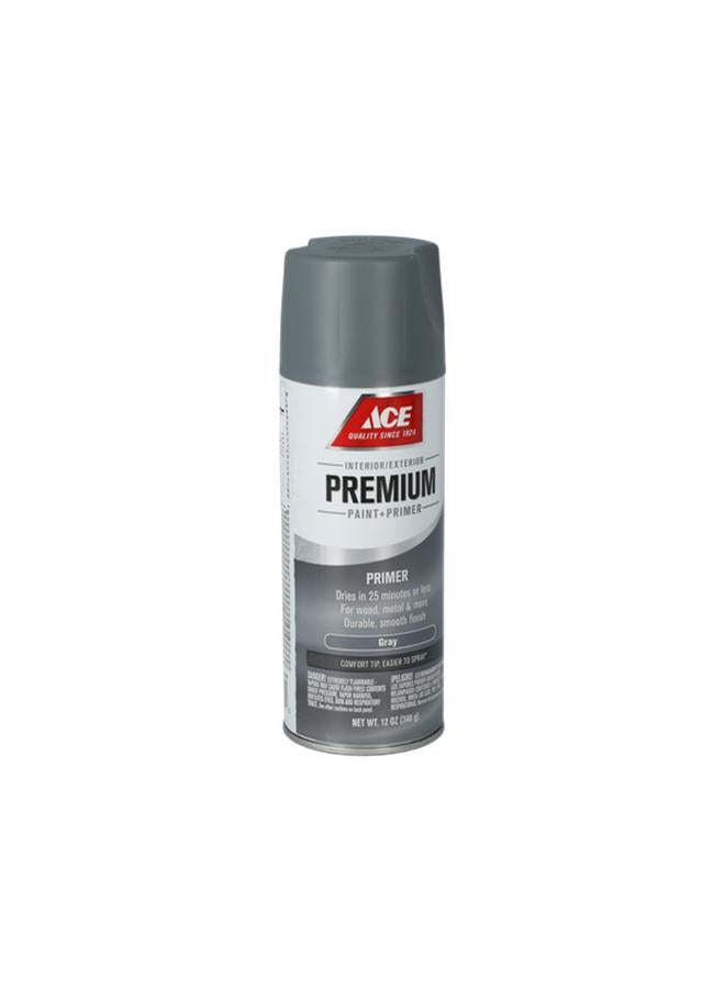 ACE Premium Quick Drying and Superb Coverage Smooth Enamel Primer Spray Paint Grey 12oz - Image 4