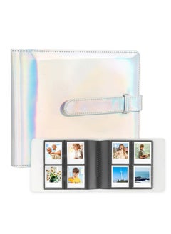 Veicevol 256 Pockets Photo Album for Polaroid Go Instant Mini Camera, Premium Vegan Leather Cover Picture Albums for Polaroid Go Camera & Film, Portable Photo Album Book Holds 256 Photos (Magic Silver)  - Image 1