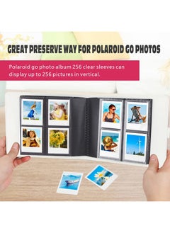 Veicevol 256 Pockets Photo Album for Polaroid Go Instant Mini Camera, Premium Vegan Leather Cover Picture Albums for Polaroid Go Camera & Film, Portable Photo Album Book Holds 256 Photos (Magic Silver)  - Image 4