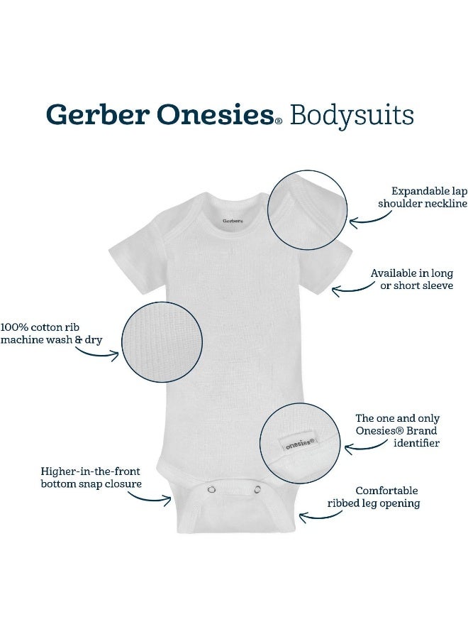 Gerber Gerber Baby 15 Piece Onesies Bodysuit Multi Size Pack, White, 6-9 Months  - Image 3