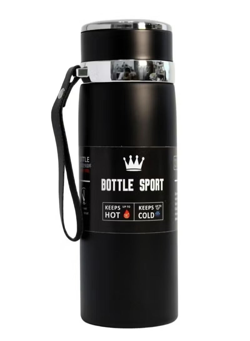 DENX 800ml Stainless Steel Travel Mug with 12+ Hours Cold and Hot Drink Keeping Time Use as Coffee Mug, Water Bottle, Thermal Mug - Image 1