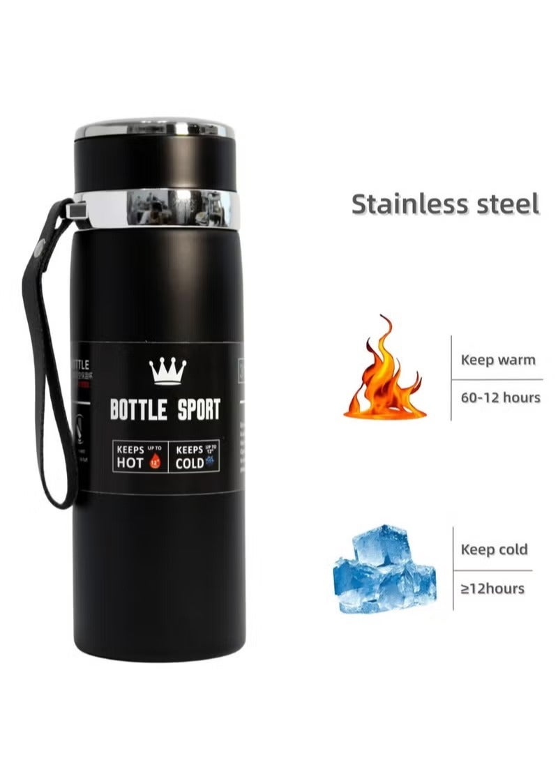 DENX 800ml Stainless Steel Travel Mug with 12+ Hours Cold and Hot Drink Keeping Time Use as Coffee Mug, Water Bottle, Thermal Mug - Image 2