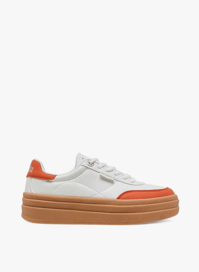 سامبا حذاء رياضي نسائي بأربطة وتفاصيل دانتيل - Image 1