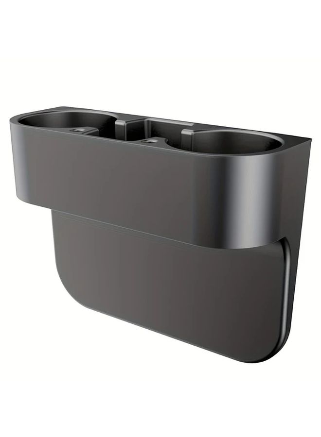 Beige Car Cup Holder Multi Function Organizer For Cup Bottle Phone - Image 4