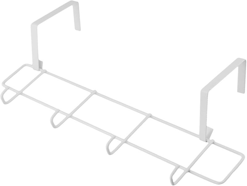 White Bathroom Radiator Towel Holder Storage Space Saving Iron Rack - Image 3