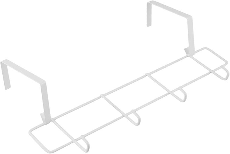 White Bathroom Radiator Towel Holder Storage Space Saving Iron Rack - Image 4