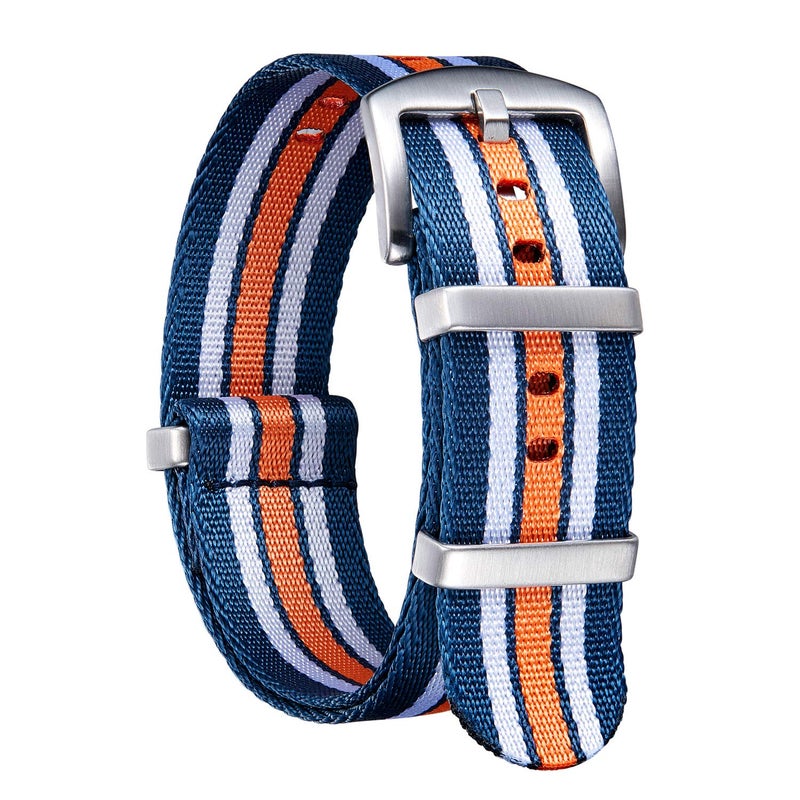 BINLUN Nylon Watch Band Thick G10 Premium Ballistic Nylon Multicolor Replacement Watch Straps with Stainless Steel Buckle for Men Women 18mm 20mm 22mm 24mm - Image 1
