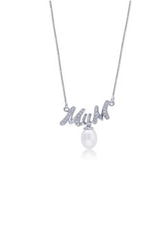 Subhati Pendant " Ummi Design " With Silver 925 , Zercon Stone and Cultured Pearl  - Image 1