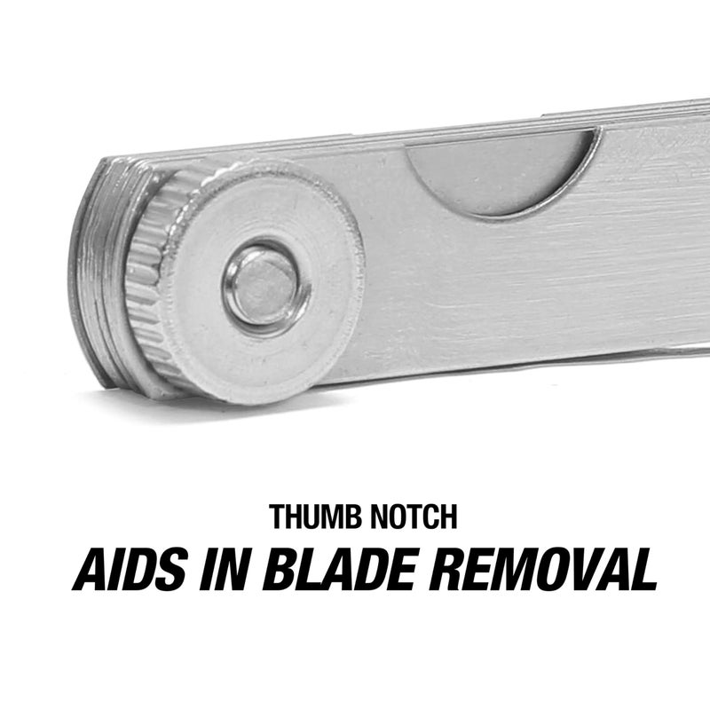 Oemtools 25349 Offset Feeler Gauge With 16 Blades | Automotive Repair  Machining  And Woodworking Tool For Exactly Measuring The Gaps Between Two Parts | Rust Resistant - Image 4