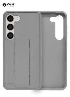 INEIX 3-in-1 Magnetic Wrist Strap Hand Grip with Stand Case Cover for Samsung Galaxy S23 Plus-Gray  - Image 2