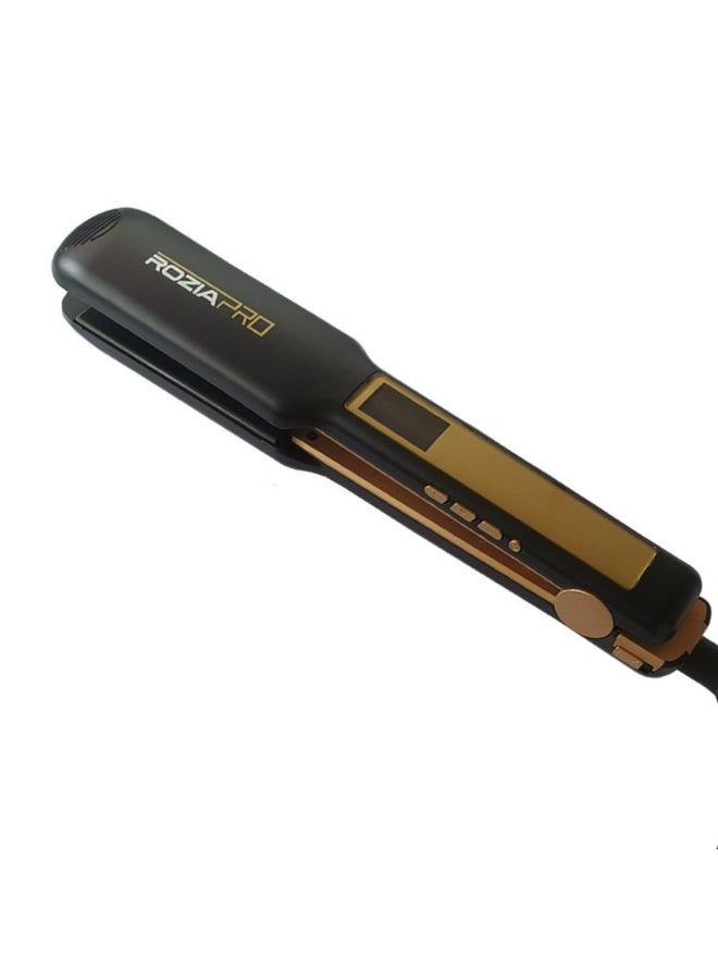 روزيابرو مكواة فرد الشعر الاحترافية - شاشة LCD، درجة حرارة سيراميك قابلة للتعديل - تصفيف الشعر بجودة الصالونات في المنزل HR 816 - Image 1