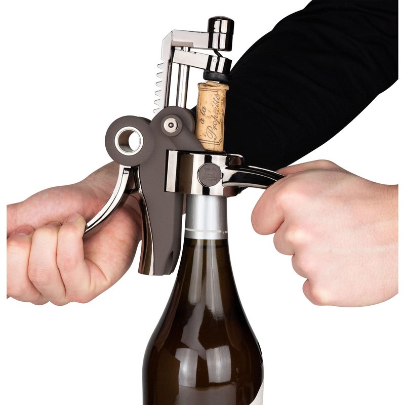 Peugeot - Baltaz Corkscrew - Lever-Style Bottle Opener with Foil-Cutter, Basalt, 5.5 Inches - Image 5