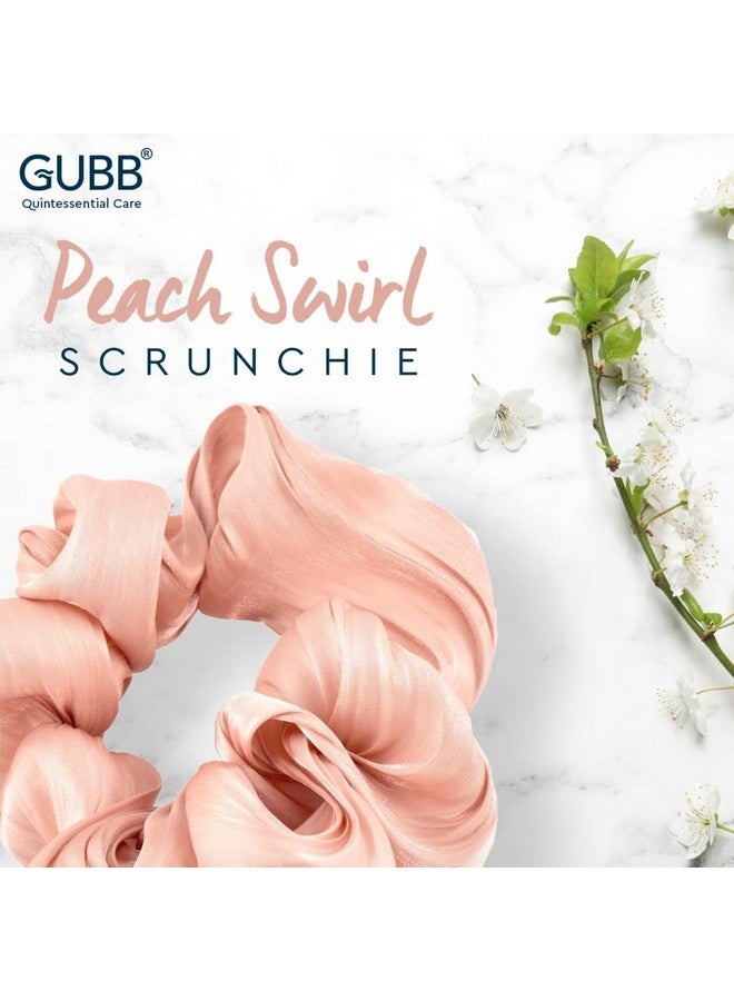 غوب سكرانشيز الساتان للنساء تقلل من تساقط الشعر وتكسره وتقلل من تلف الشعر وتقصف الأطراف، خالية من التجعد والتجاعيد، شعر مضاد للتكسر وربطات الشعر، سكرانشي للفتيات الخوخ الدوامة - Image 2