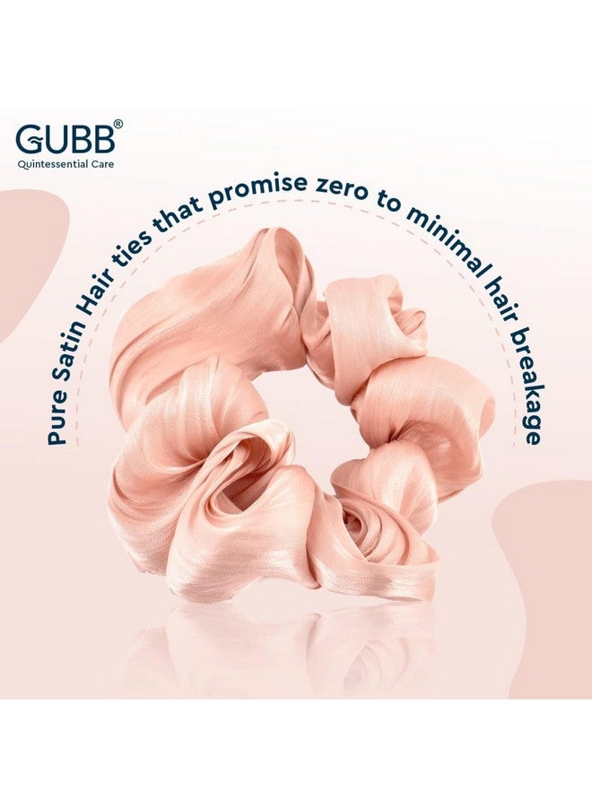 غوب سكرانشيز الساتان للنساء تقلل من تساقط الشعر وتكسره وتقلل من تلف الشعر وتقصف الأطراف، خالية من التجعد والتجاعيد، شعر مضاد للتكسر وربطات الشعر، سكرانشي للفتيات الخوخ الدوامة - Image 5