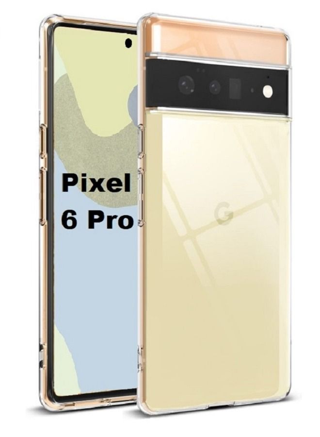 CATANES Google Pixel 6 Pro Clear Case Ultra Slim Shockproof Transparent Soft TPU Cover Compatible with Pixel 6 Pro 6.71 inch (2021) - Image 4