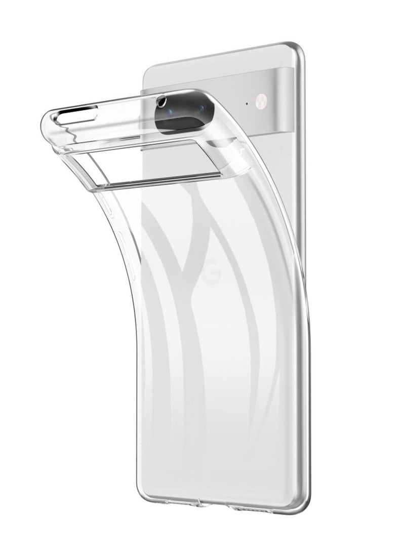 CATANES Google Pixel 6 Pro Clear Case Ultra Slim Shockproof Transparent Soft TPU Cover Compatible with Pixel 6 Pro 6.71 inch (2021) - Image 2