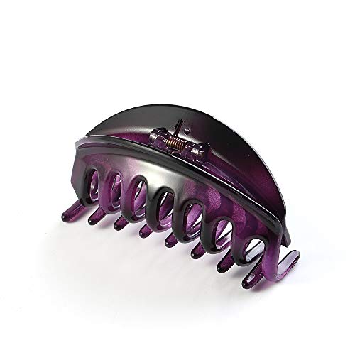 Rosette Hair Premium Chic Styling Hair Claw Clip Strong Holding Power Hair Clips Clamps Indoor Outdoor Hair Grip Hairpins Hairgrip for Women and Girls Hair Barrettes For Thick Hair Purple