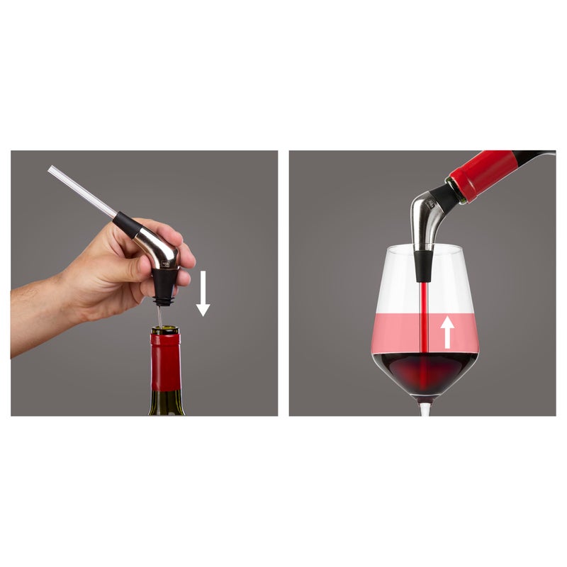 Vacu Vin Slow Wine Pourer, Standard, Stainless - Image 5