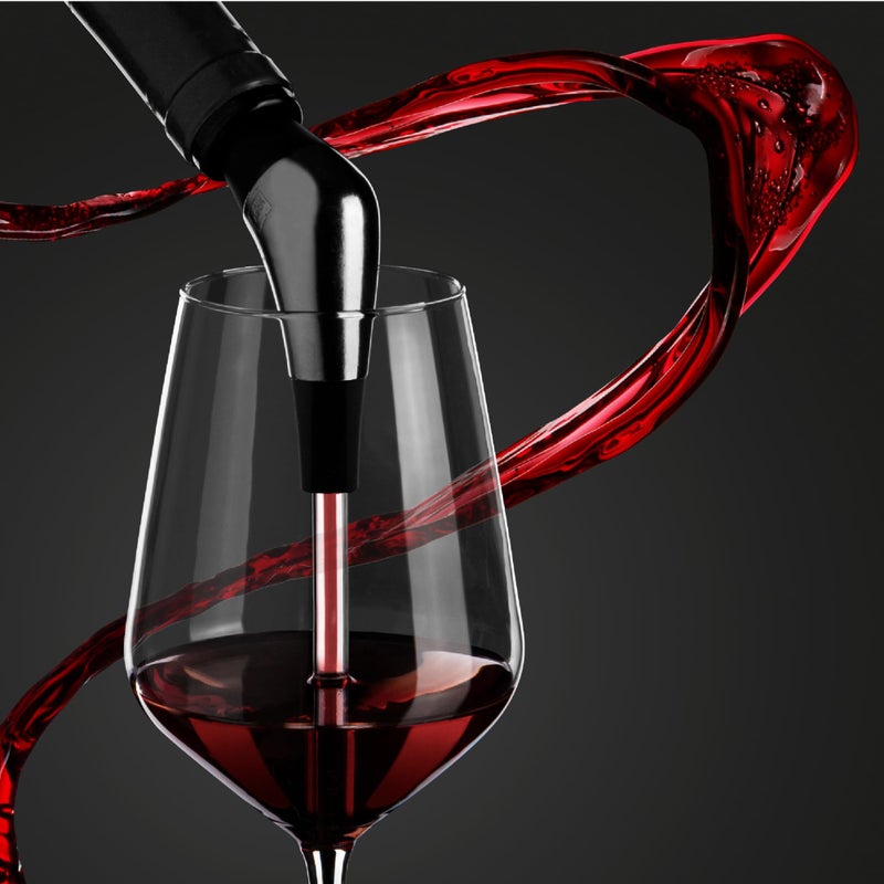 Vacu Vin Slow Wine Pourer, Standard, Stainless - Image 2