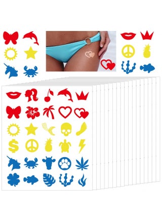 600 Pieces Tanning Sunbathing Stickers Self Adhesive Body Stickers for Tanning Perforated Tanning Bed Stickers Removable Tanning Mermaid Butterfly Dolphin Lightning Feet Stickers, 30 Styles - pzsku/ZE8956180D1BB0FCEAB5AZ/45/_/1728309257/ab523577-aa81-4ece-8b52-5f719c055edf