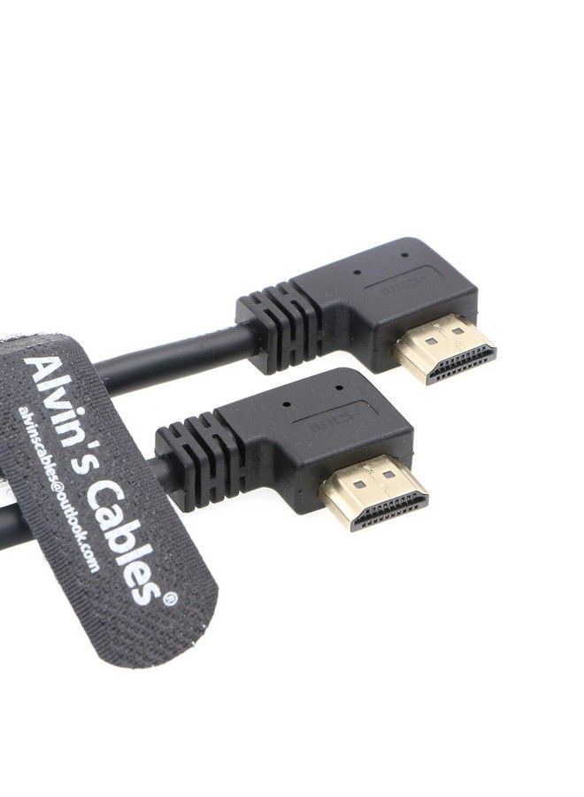 Alvin's Cables كابل إتش دي إم آي بزاوية 4K 60P من ز كام E2 على شكل L بزاوية إلى بزاوية عالية السرعة لجهاز المراقبة أتموس شينوبى نينجا V وبورتكيز BM5 بطول 19.7 إنش 50 سم - Image 5