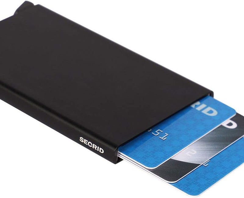 Secrid Men's Card Protector - Minimalist RFID Blocking Wallet in Black - Image 2
