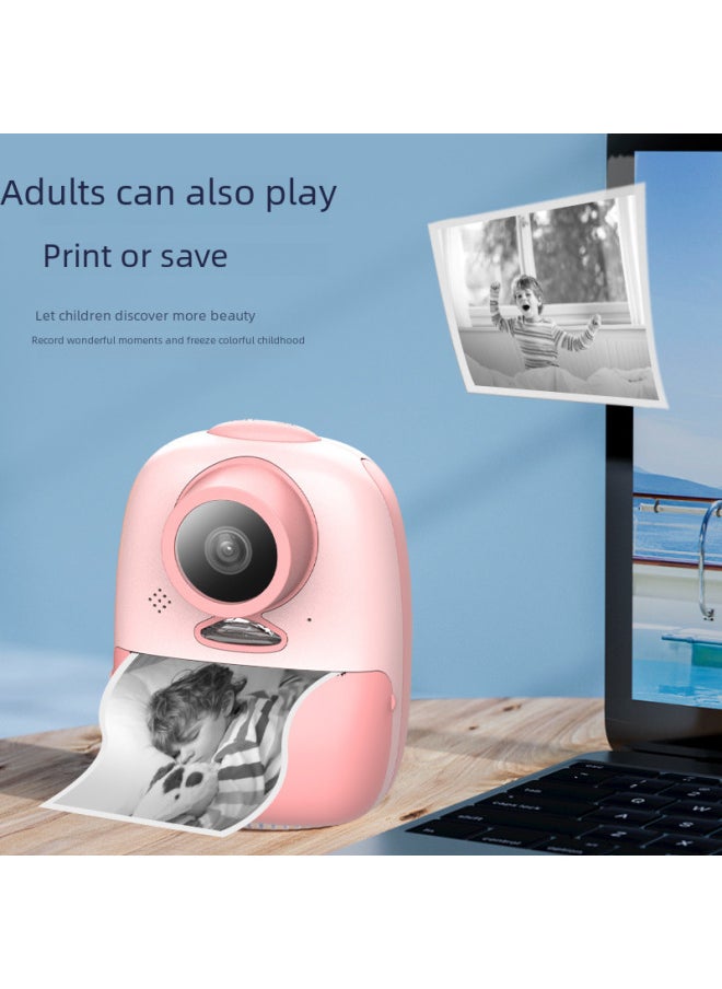 Generic D10 Model Instant Children's Camera Mini Digital Photography Toy Gift Compact Size Portable Easy To Use-Color:10 Rolls Of Printing Paper  - Image 2