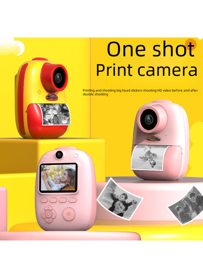 Generic D10 Model Instant Children's Camera Mini Digital Photography Toy Gift Compact Size Portable Easy To Use-Color:10 Rolls Of Printing Paper  - Image 1