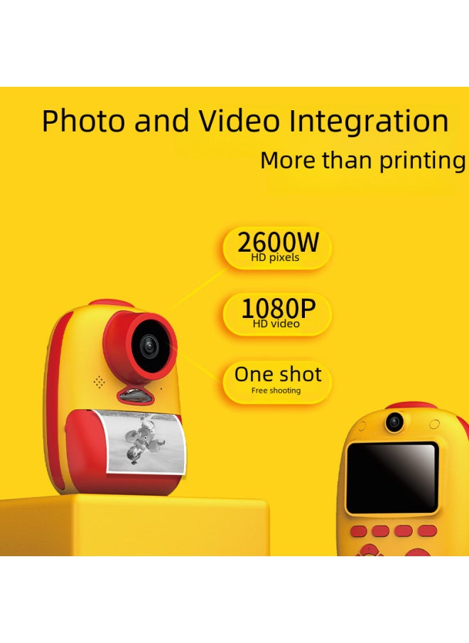 Generic D10 Model Instant Children's Camera Mini Digital Photography Toy Gift Compact Size Portable Easy To Use-Color:10 Rolls Of Printing Paper  - Image 3