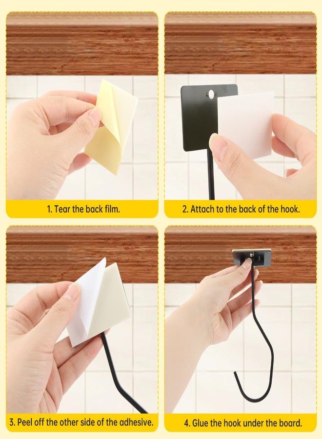 HONUTIGE 2 pcs Banana Hook, Banana Holder Under Cabinet to Keep Bananas Fresh Self Adhesive Banana Hook Foldable Metal Banana Hanger Hook Magnetic Banana Holder Hook for Bananas or Other Kitchen Items - Image 3