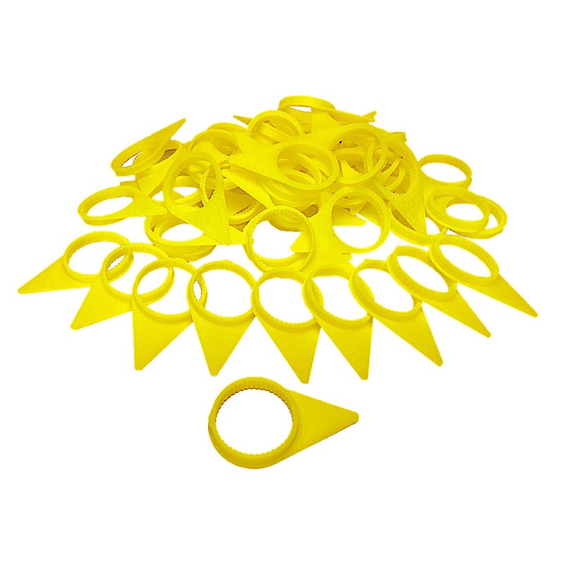 Checkpoint 100 Yellow 33 mm Loose Lug Nut Indicator Wheel Nut Check Indicators for Commercial Trucks