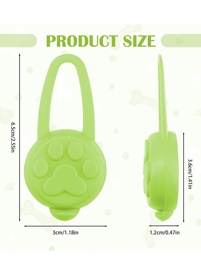 مصباحان لطوق الحيوانات الأليفة (كلاب وقطط)، مصباح LED لعلامة الكلب، مشبك سيليكون مقاوم للماء، مصابيح أمان للحيوانات الأليفة، 3 أوضاع إضاءة، ضوء عالي الوضوح لطوق الجرو، مناسب للمشي الليلي والجري والتخييم (أخضر وأزرق) - Image 2