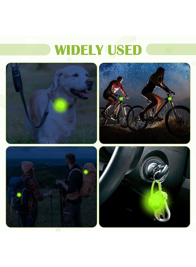 مصباحان لطوق الحيوانات الأليفة (كلاب وقطط)، مصباح LED لعلامة الكلب، مشبك سيليكون مقاوم للماء، مصابيح أمان للحيوانات الأليفة، 3 أوضاع إضاءة، ضوء عالي الوضوح لطوق الجرو، مناسب للمشي الليلي والجري والتخييم (أخضر وأزرق) - Image 5