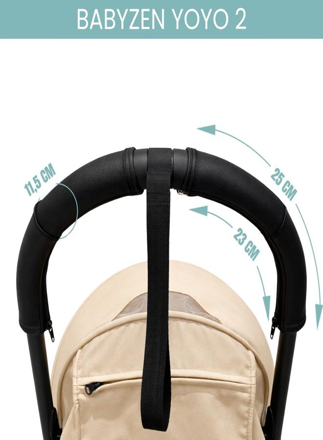 PROTEC TIF | أغطية مقود الدراجة متوافقة مع BABYZEN YOYO² (جلد صناعي) - Image 3