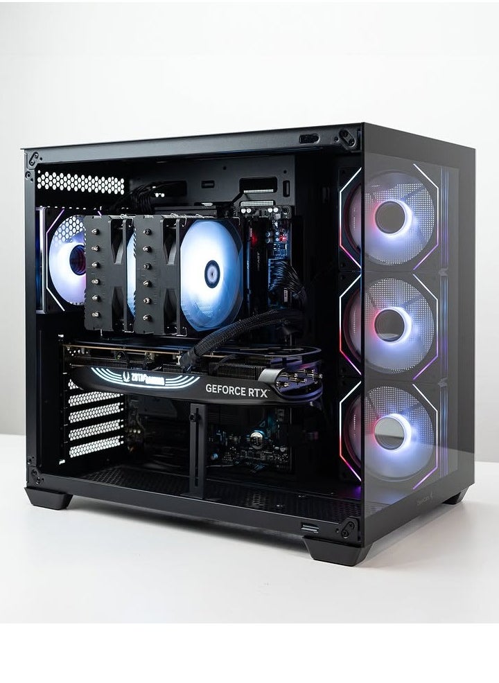 NANOTECH NeonReaper Gaming PC - Intel Core Ultra 7 265KF Processor, 20-Cores & 20-Threads, B860 Motherboard, DDR5 64GB (2*32) Ram, Nvidia GeForce RTX 4060Ti OC Edition 8GB GDDR6 Graphics Card, 2TB Gen4.0*4 NVMe M.2 SSD, 2 Fan AIO Liquid Cooler, 750W 80 Plus Power Supply, Windows 11 Pro | Wi-Fi  - Image 2