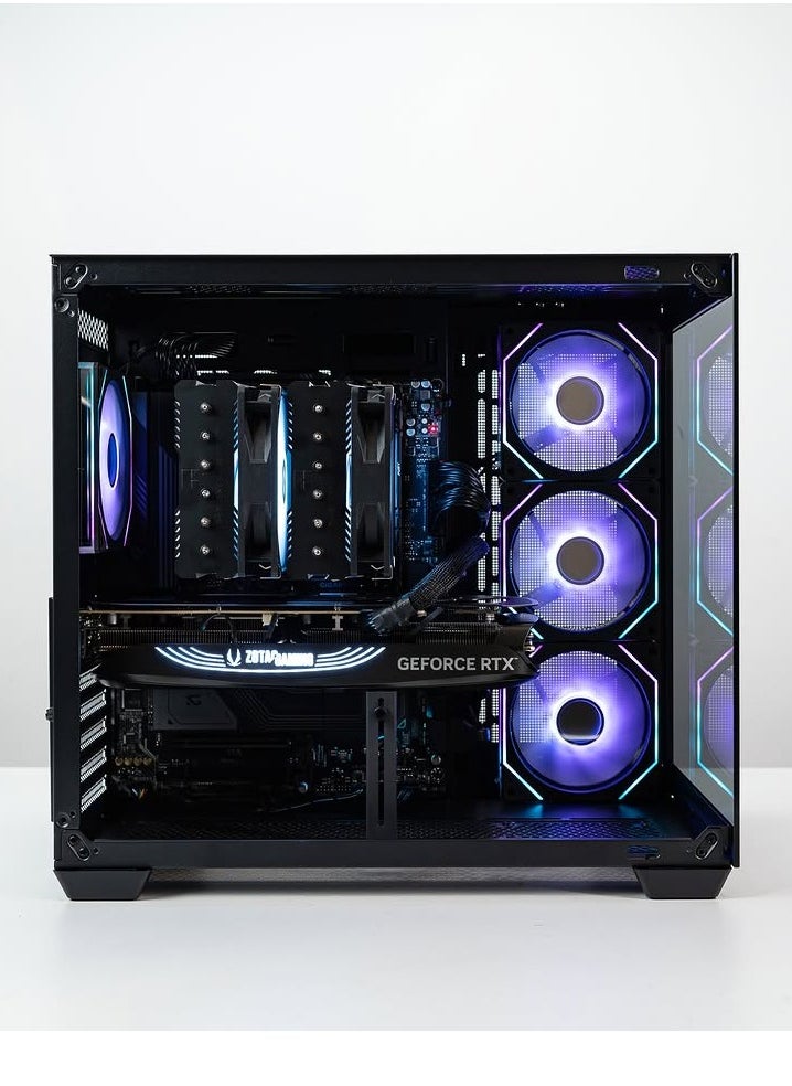 NANOTECH NeonReaper Gaming PC - Intel Core Ultra 7 265KF Processor, 20-Cores & 20-Threads, B860 Motherboard, DDR5 64GB (2*32) Ram, Nvidia GeForce RTX 4060Ti OC Edition 8GB GDDR6 Graphics Card, 2TB Gen4.0*4 NVMe M.2 SSD, 2 Fan AIO Liquid Cooler, 750W 80 Plus Power Supply, Windows 11 Pro | Wi-Fi  - Image 3