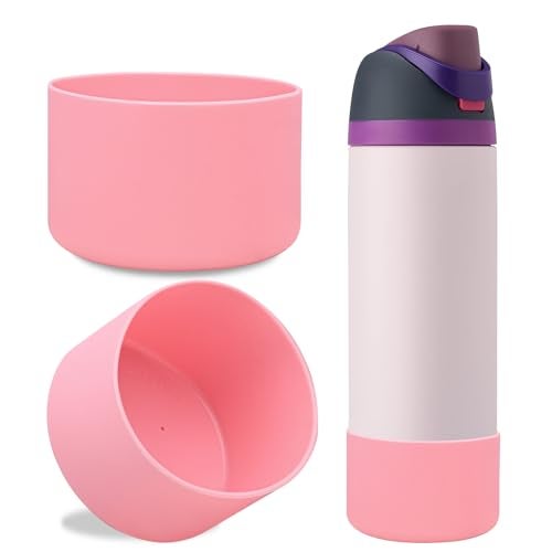 LUCKINEE 2Pcs Silicone Boot Bottom Base for Owala FreeSip Twist and Flip Flask 40OZ and Hydro Flask Wide Mouth 32oz 40oz and More Bottles with Bottom Diameter 3.46-3.65in - Image 1