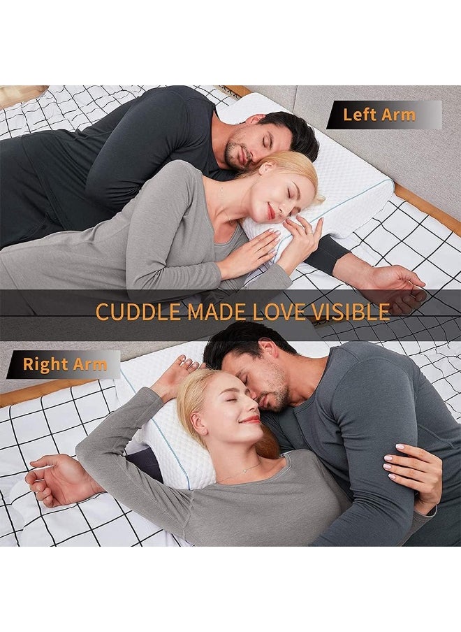 Generic laozibierewo1 Couples Pillow Arm Rest Memory Foam Anti Pressure Arched Sleeping Cuddle Cushion  - Image 5