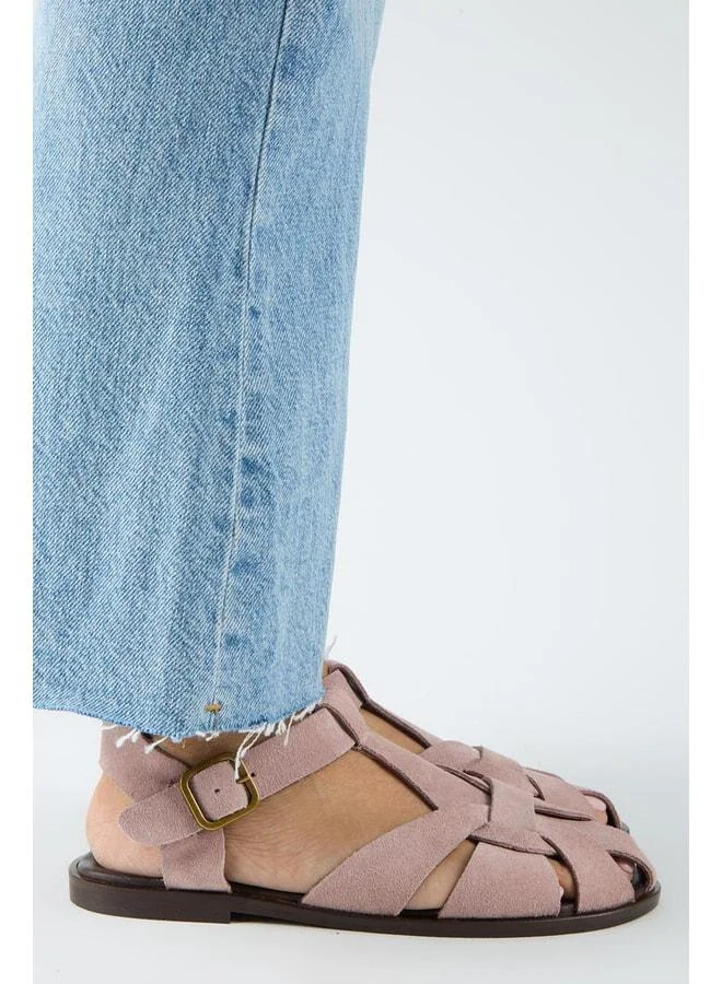 Manijero  Lolie Women's Real Leather Caged Powder Sandal. for Women | Best Price UAE