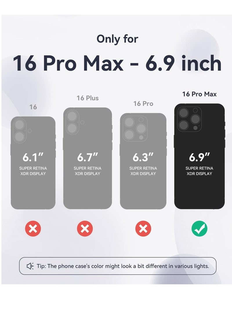 IAF 16 Pro Max Phone Case, Silicone Upgraded [Camera Protection], [Compatible with MagSafe], Anti-Scratch Microfiber Lining Inside with 2 Screen Protectors â€“ Midnight Blue - Image 2