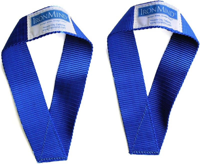 IronMind Sew-Easy Lifting Straps - Durable Royal Blue Nylon Straps for Weightlifting