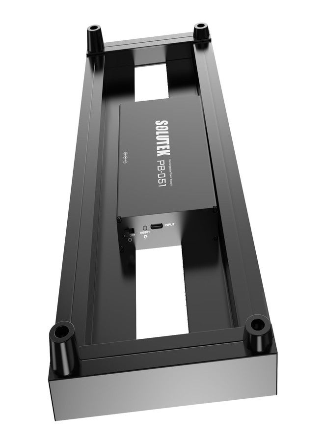 Solutek 16 INCH Small Guitar Pedal Board Mini Pedalboard for 3-5 Effects | Aluminum Blasted Anodized | Light Steady 16"05" Black - Image 2
