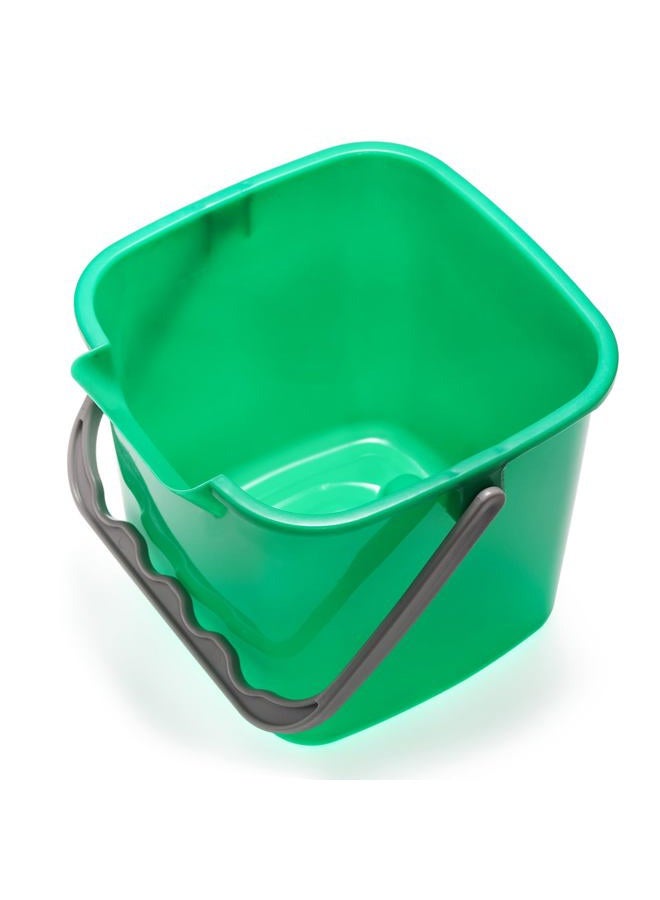 Peohud 4 Pack Sanitizing Buckets, 3 Quart Small Cleaning Buckets, Square Detergent Pail with Spout and Handle, Plastic Utility Bucket for Home Kitchen School Offices Commercial Use, Green - Image 5