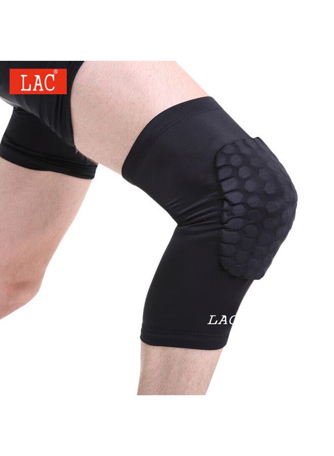 Lac Anti-collision Cycling Knee Pads Warm Basketball Sports Knee And Calf Guards Breathable Men's Long XL Single Piece - Image 1