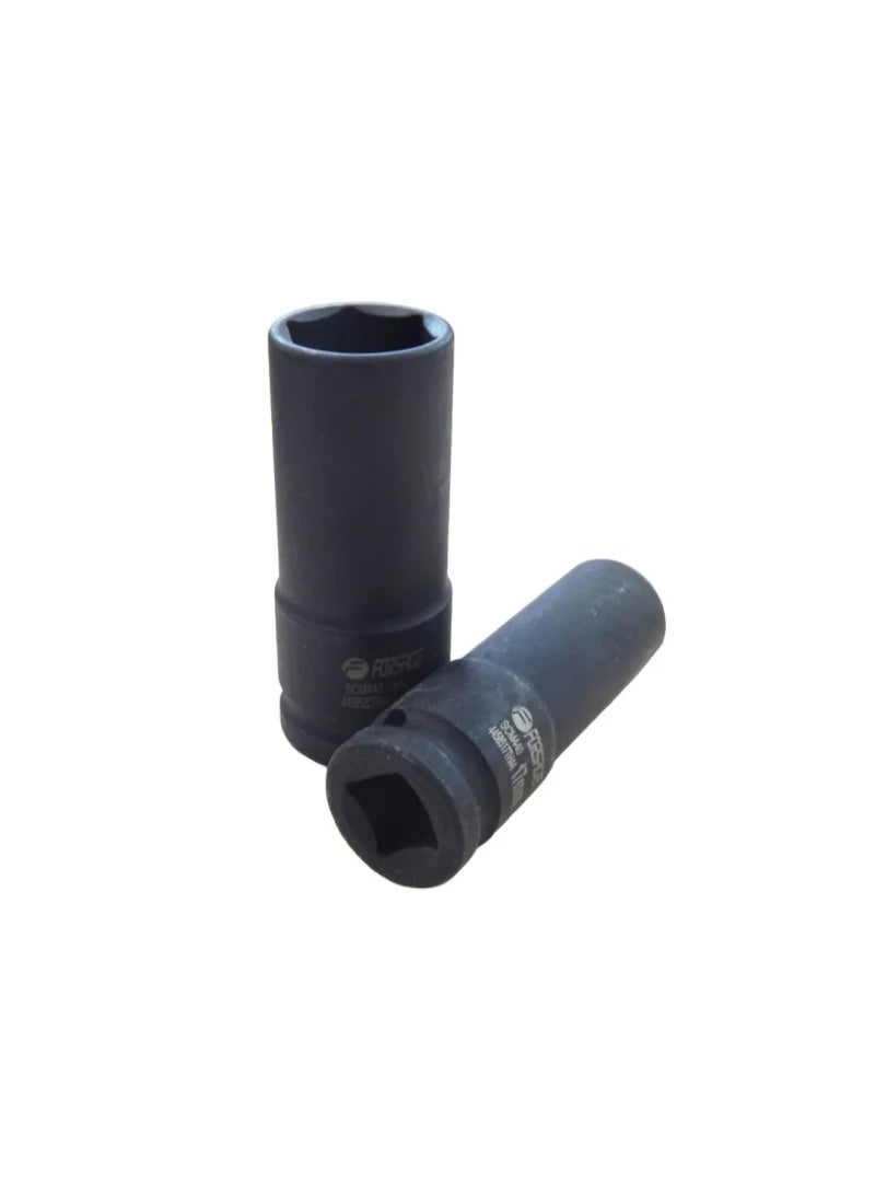 Impact flank socket thin-wall 17mm 6 point (80 mm)1/2" high-strength steel 440scm