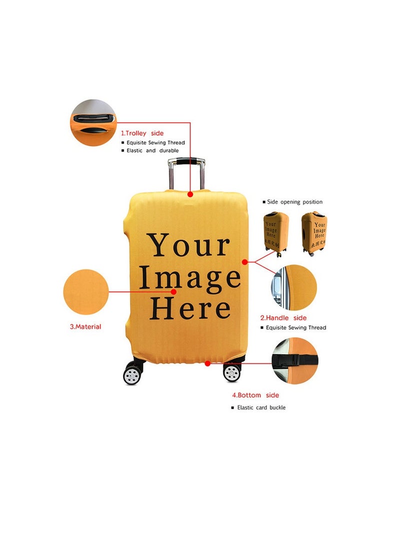 Y&D Kuromi Luggage Cover Water-Washable Suitcase Cover Spandex Elastic Luggage Protective Covers Travel Accessories Suitable for 18-32 Inch Trolley Case for Business Trip School Daily Using - Image 4