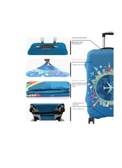 Y&D Kuromi Luggage Cover Water-Washable Suitcase Cover Spandex Elastic Luggage Protective Covers Travel Accessories Suitable for 18-32 Inch Trolley Case for Business Trip School Daily Using  - Image 3