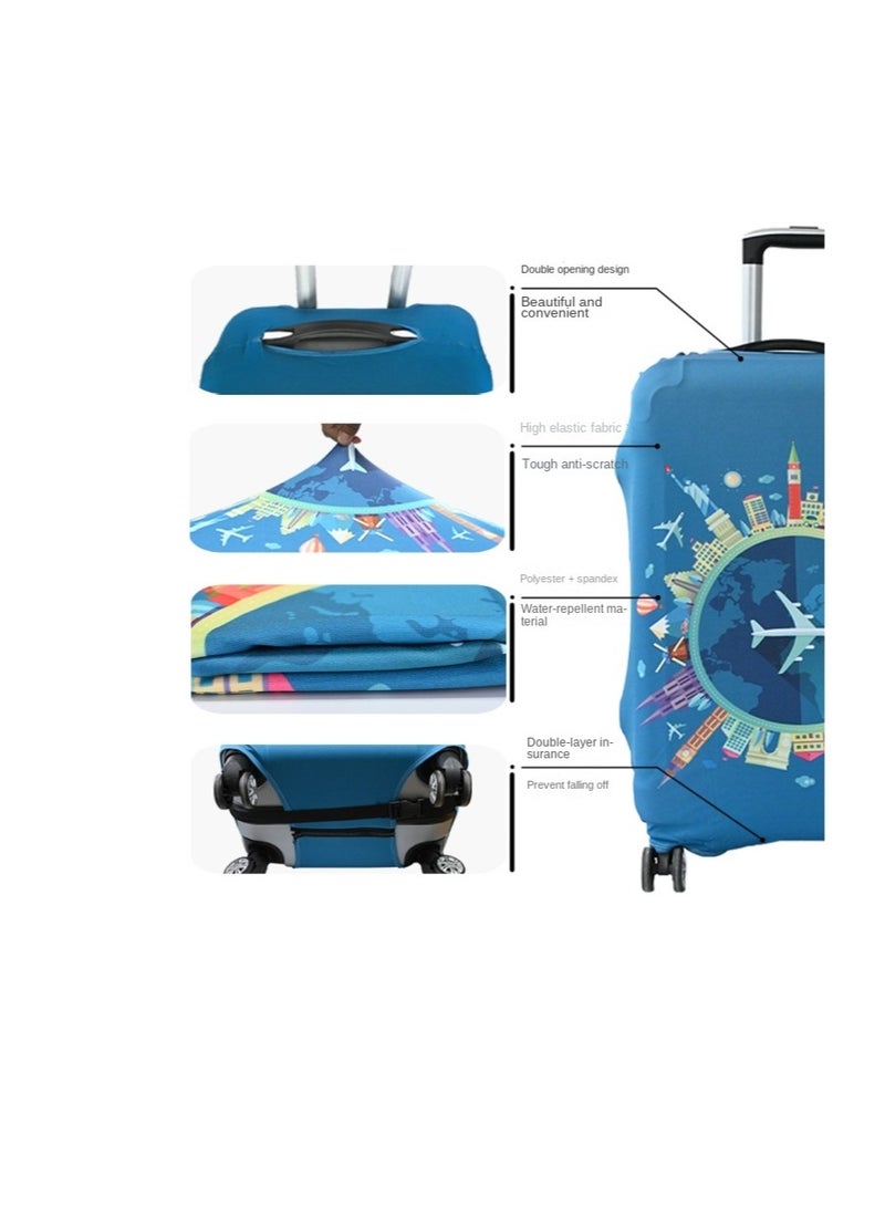 Y&D Kuromi Luggage Cover Water-Washable Suitcase Cover Spandex Elastic Luggage Protective Covers Travel Accessories Suitable for 18-32 Inch Trolley Case for Business Trip School Daily Using - Image 3