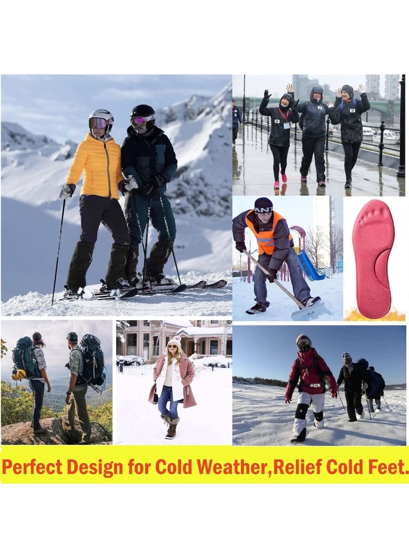 SOLARAE Self-Heating Insoles, Feet Warm Memory Foam Arch Support Insoles Winter Sports Shoes Self-heating Shoe Pads, for Trainers, Sports, Warm Health Gift Women and Men (Pink, 39-40) - Image 3